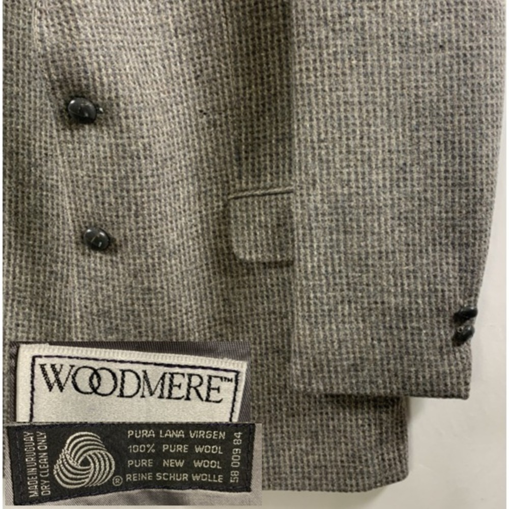VTG 70s 80s Pure Virgin Wool Tweed Sport Coat Blazer Actual 40R Tag 42R Ivy Prep